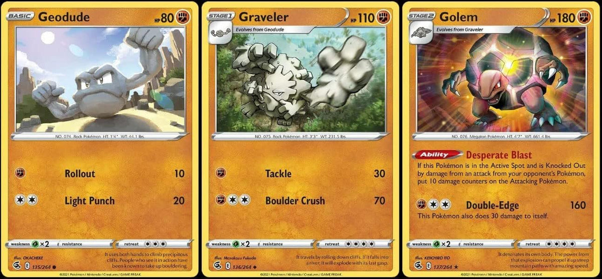 Pokemon 3 Card Lot Stage 2 V31284