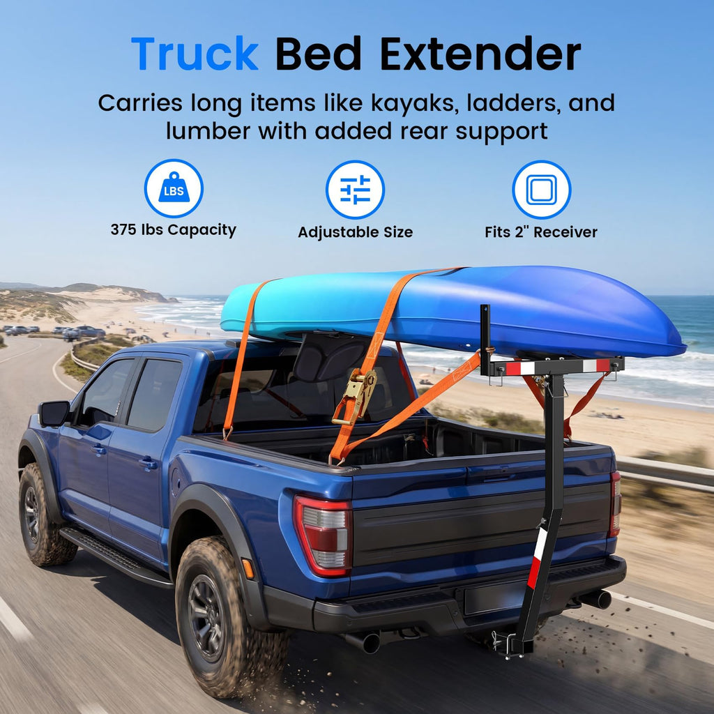Truck Bed Extender Hitch Mount with Flag E691