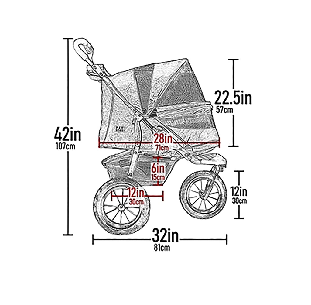 Navy Pet Stroller Y31320