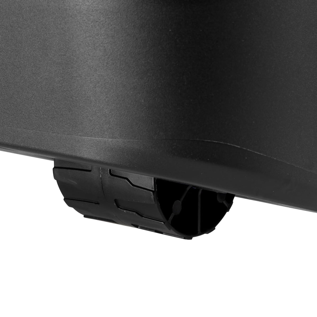 22 Gallon Black Wheeled Plastic Storage Trunk with Latching Lid A2593