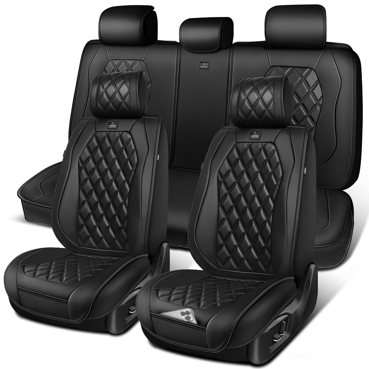 Nappa Leather Car Seat Covers Full Set I2520