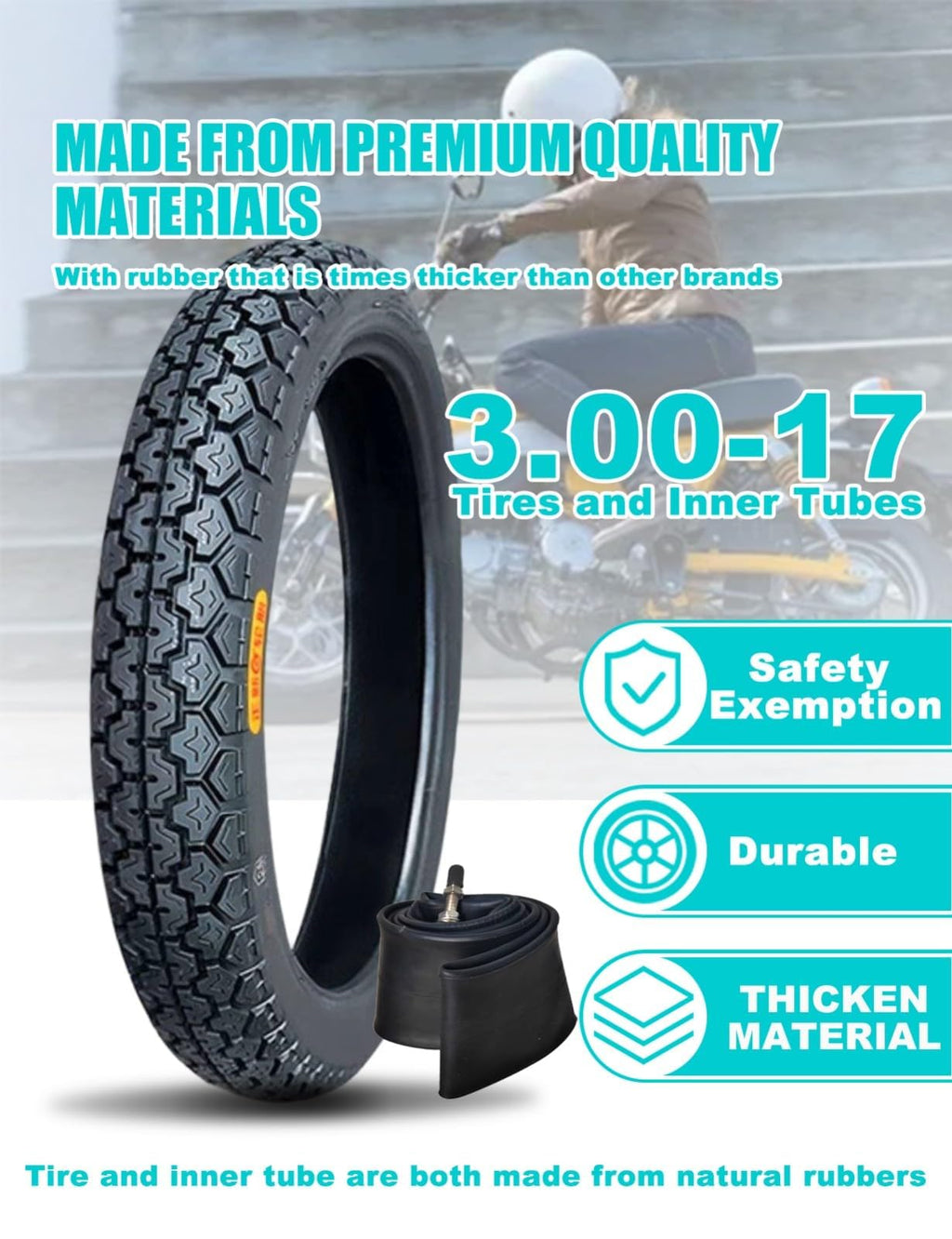 17 Dirt Bike Tire and Tube Set E394104