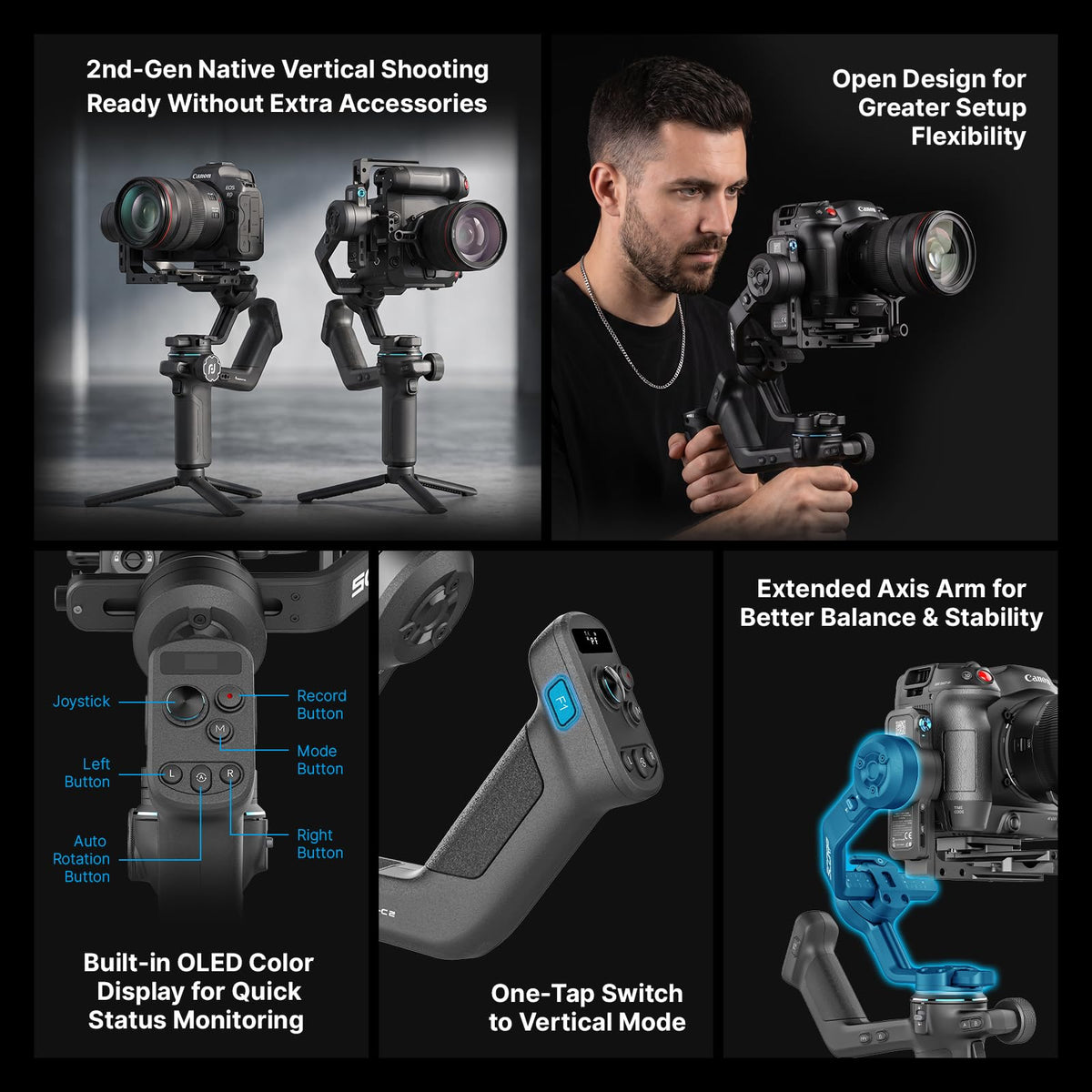3-Axis Camera Gimbal Stabilizer A6909