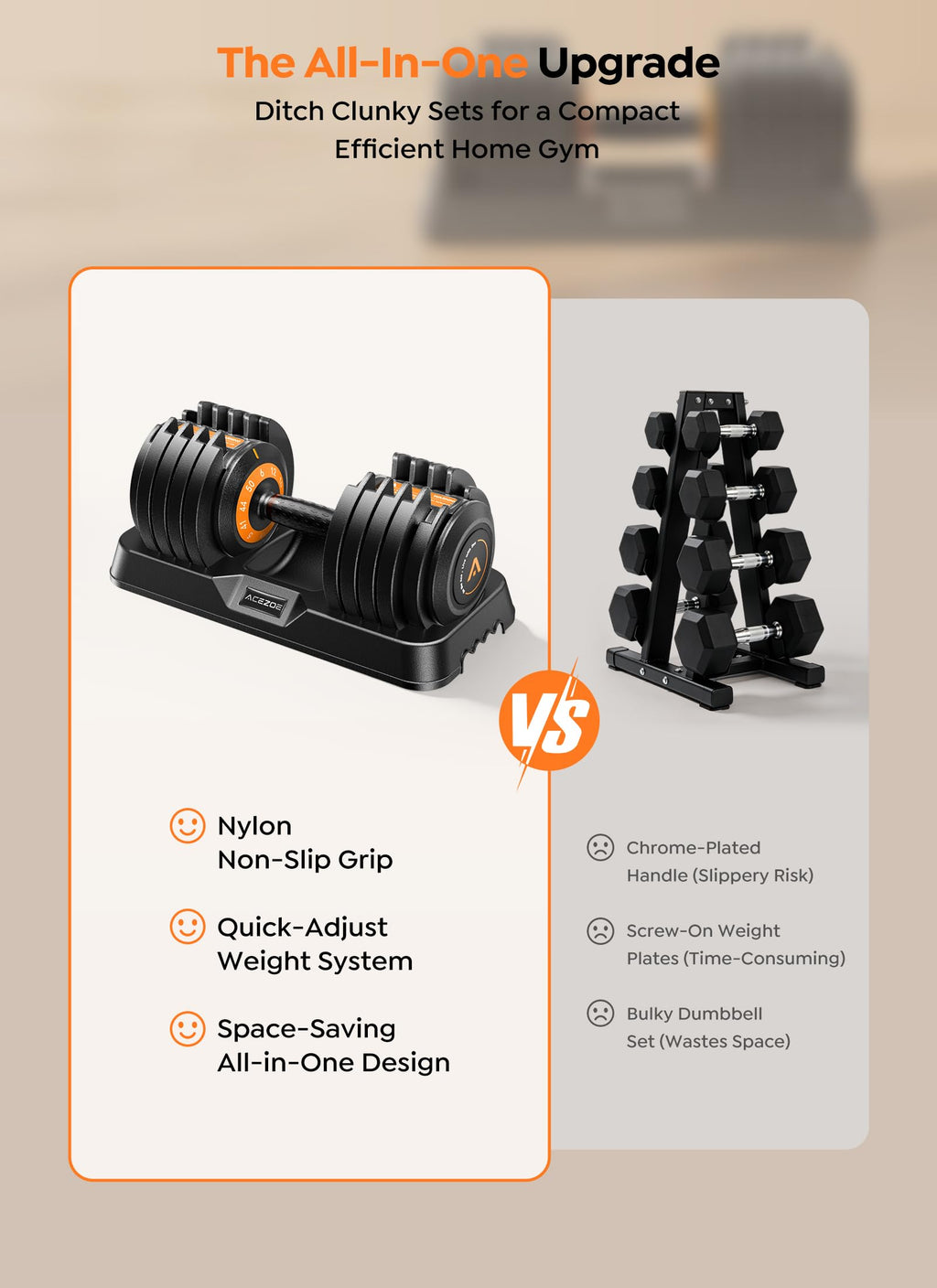 Adjustable Dumbbell Set of 2 W74095