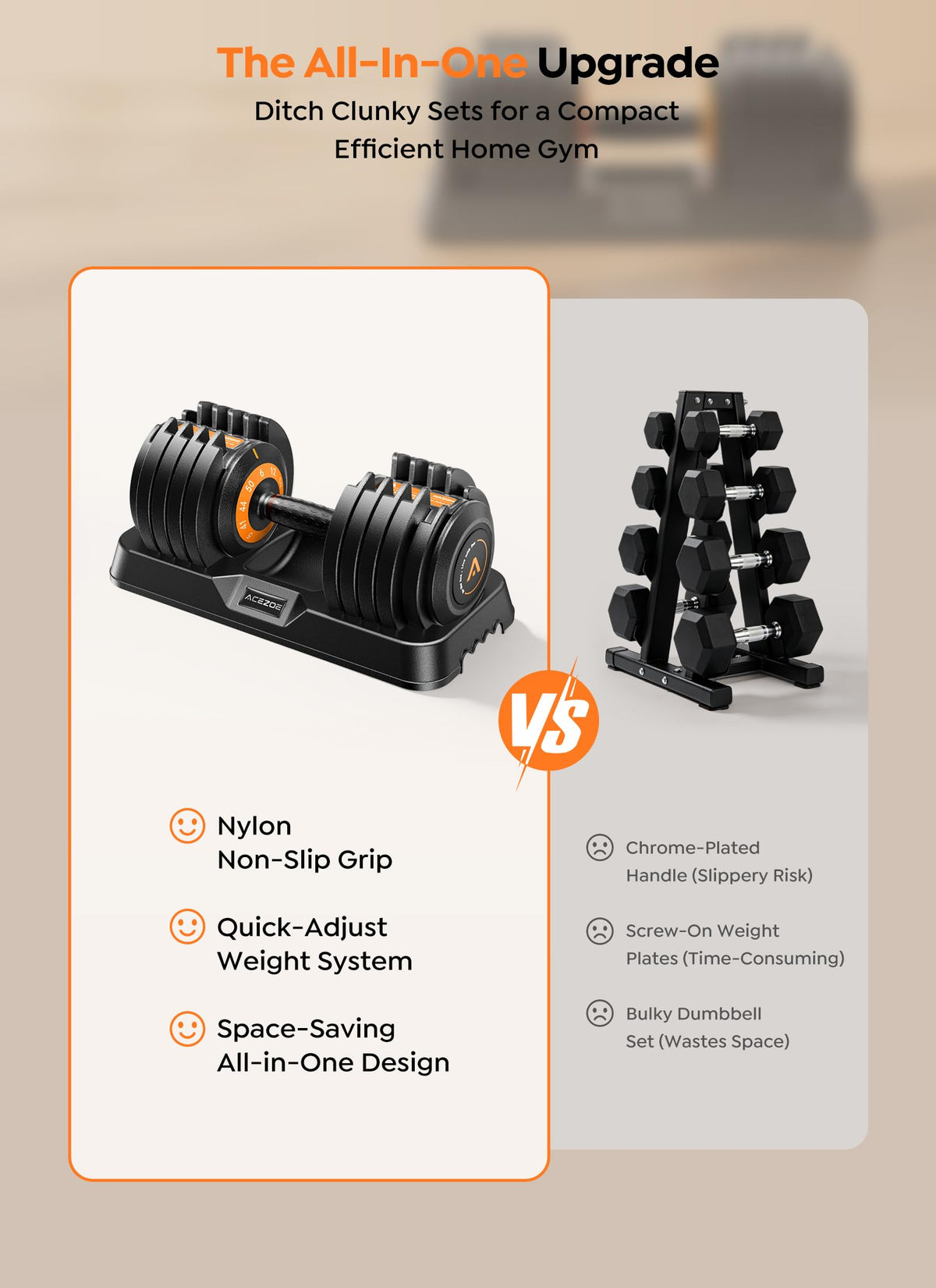 Adjustable Dumbbell Set of 2 W74095