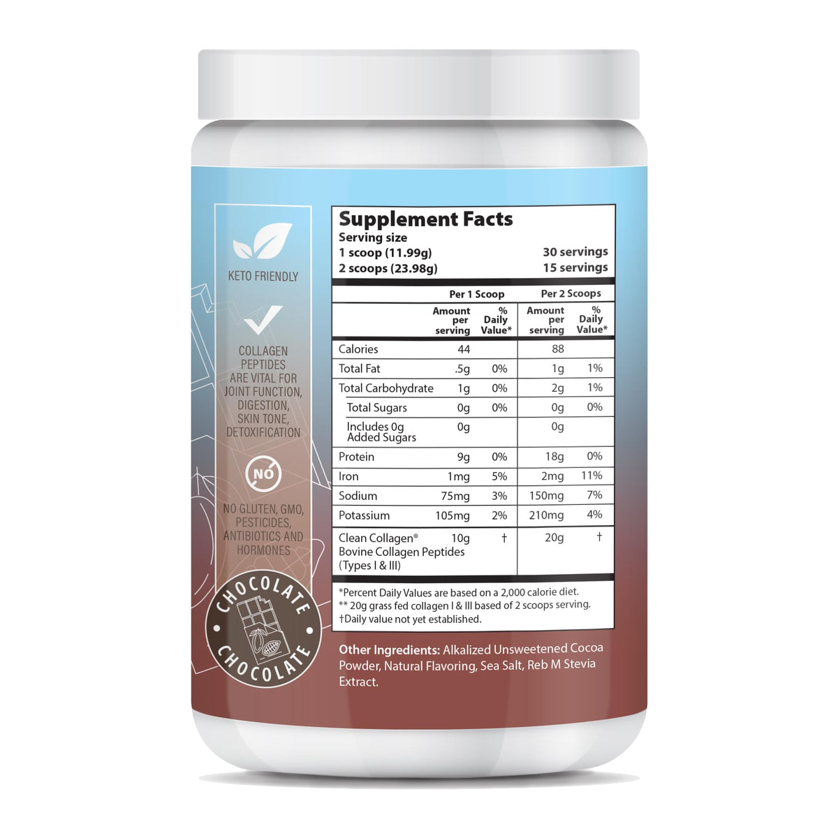 Chocolate Hydrolyzed Type 1&3 Collagen Peptides Powder T44844