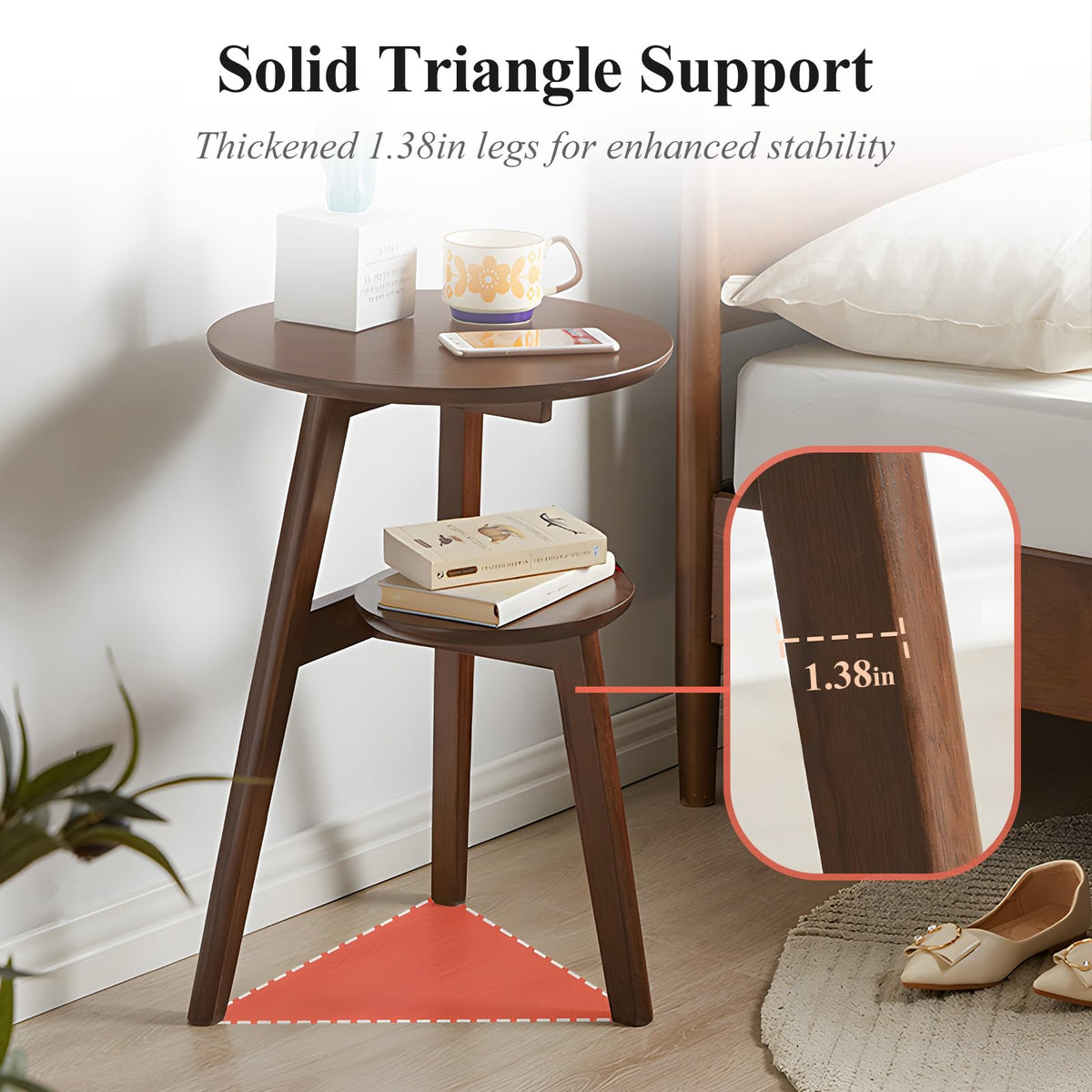 2-Tier Round Side Table T57413