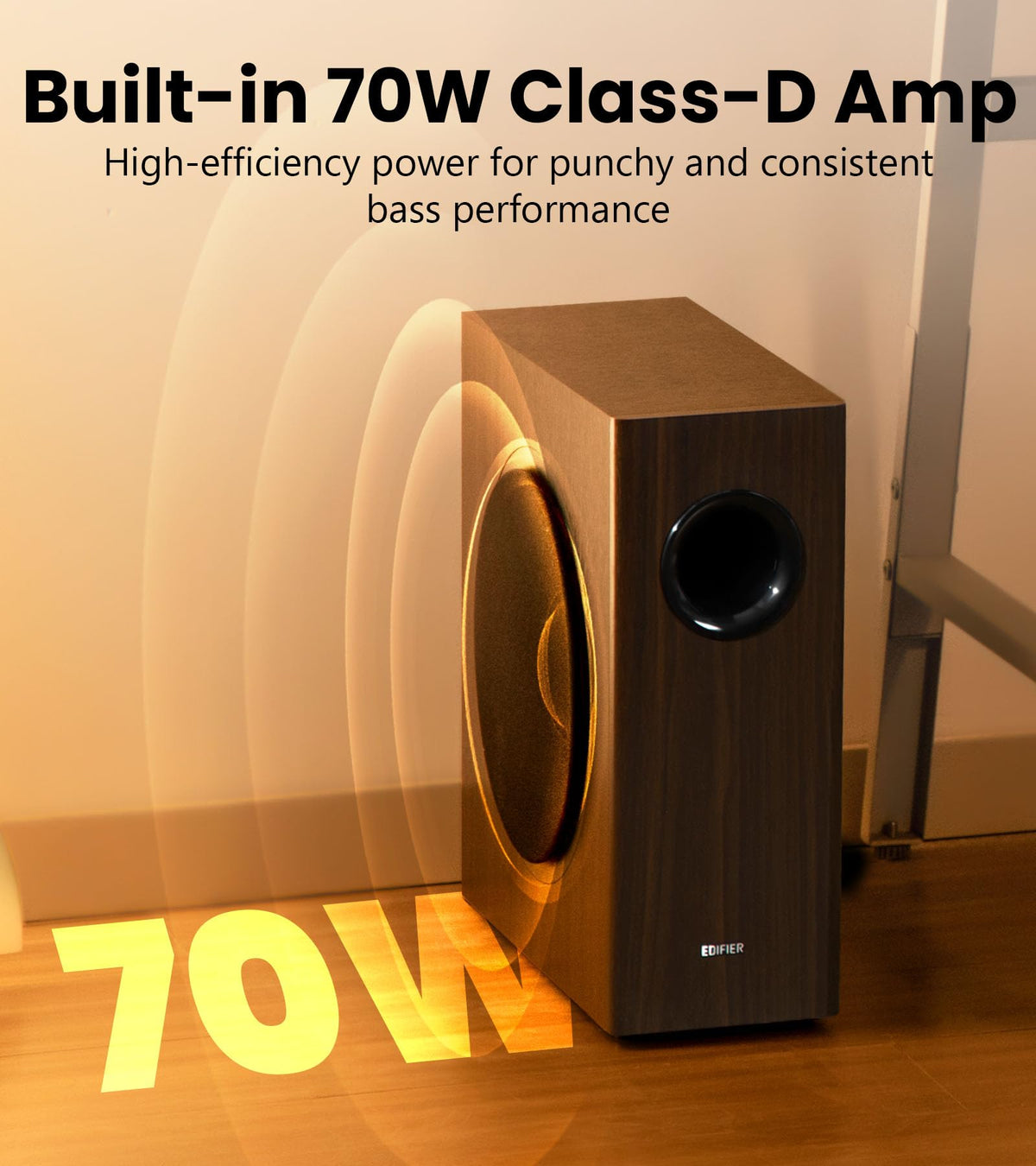 Black Powered Subwoofer O21525