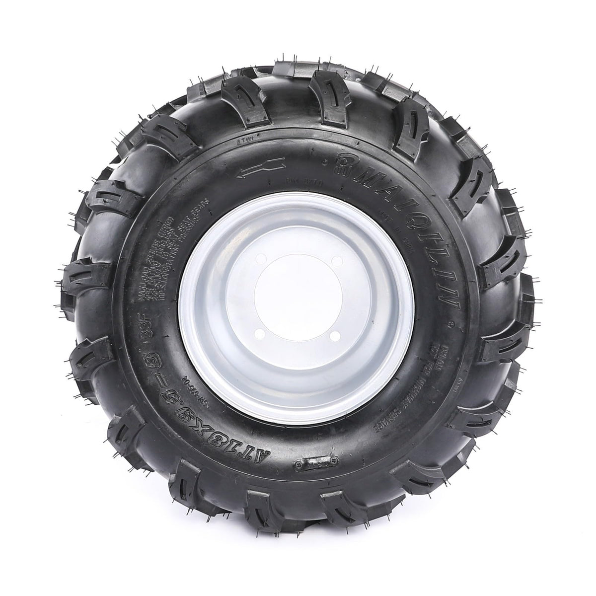 19x7-8 8 Inch All Terrain Tubeless Tire Wheel Assembly 4 Pack H130256
