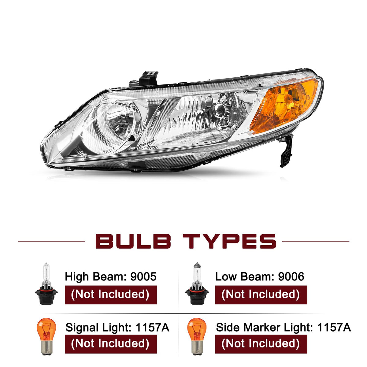 Halogen Headlight Assembly M52683