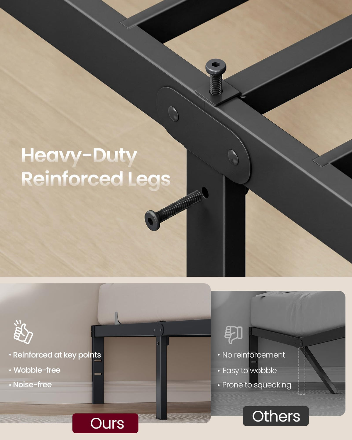 Twin Metal Bed Frame U497