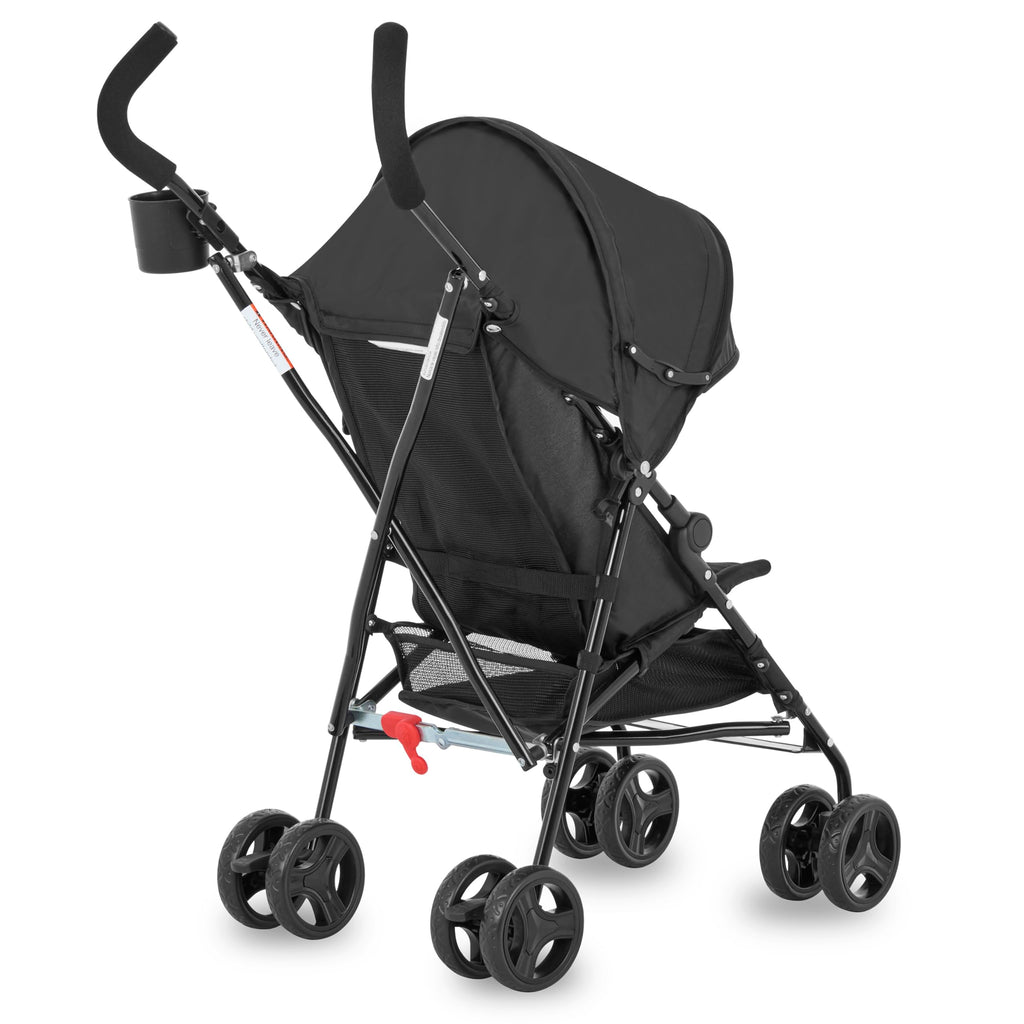 Lightweight Compact Umbrella Stroller with Cup Holder - Black M140379