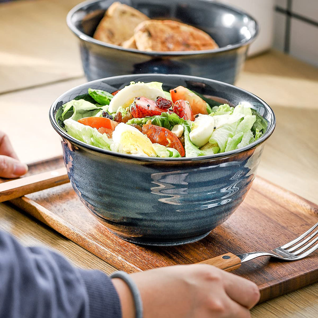 40 Ounce 7 Inch Ceramic Soup Bowls Set of 4 Q985