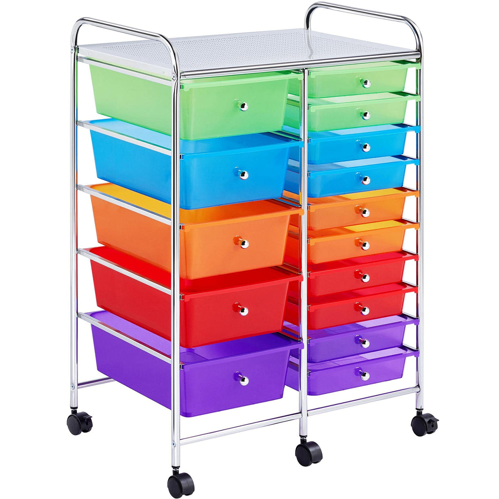 15 Drawer Rolling Storage Cart B6962