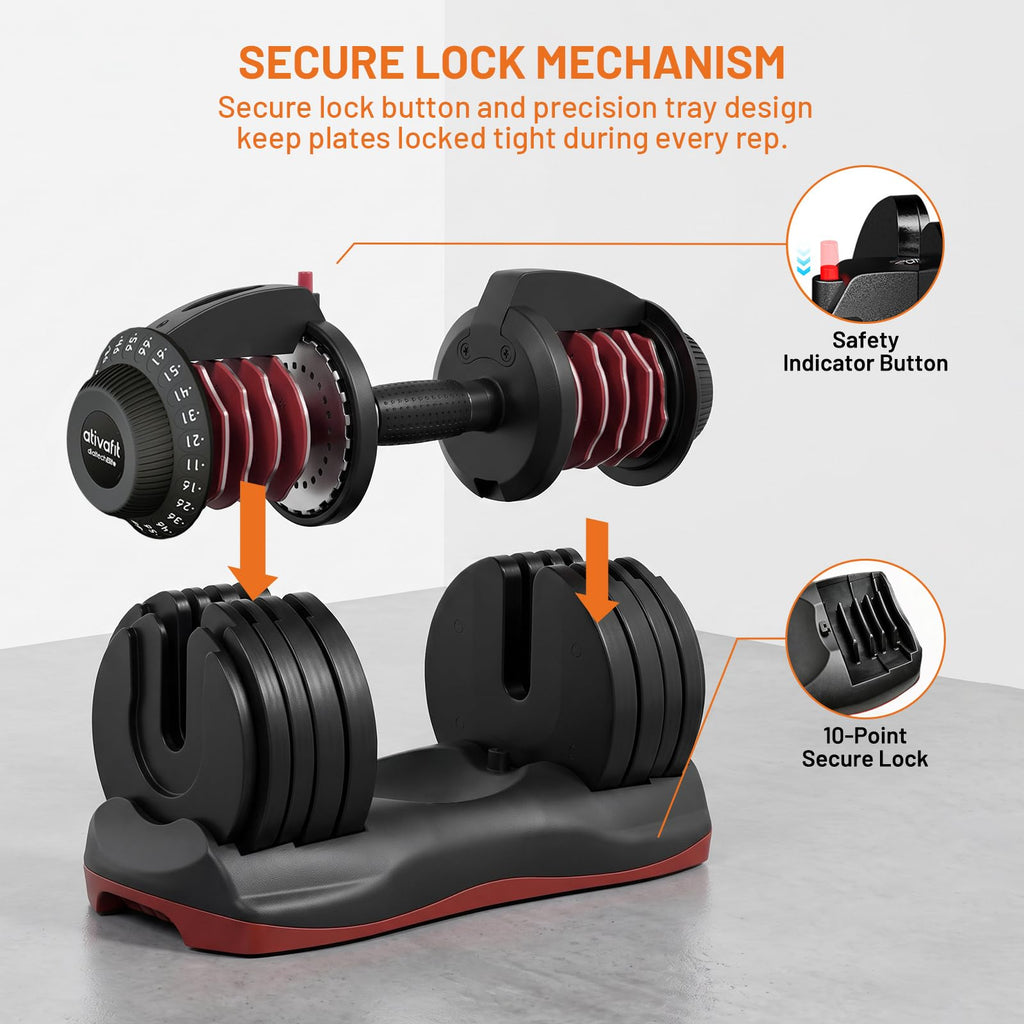 Adjustable Dumbbells Set 5–88LB Y991043