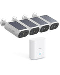 2K QHD Solar Security Cameras Wireless Outdoor System S80512
