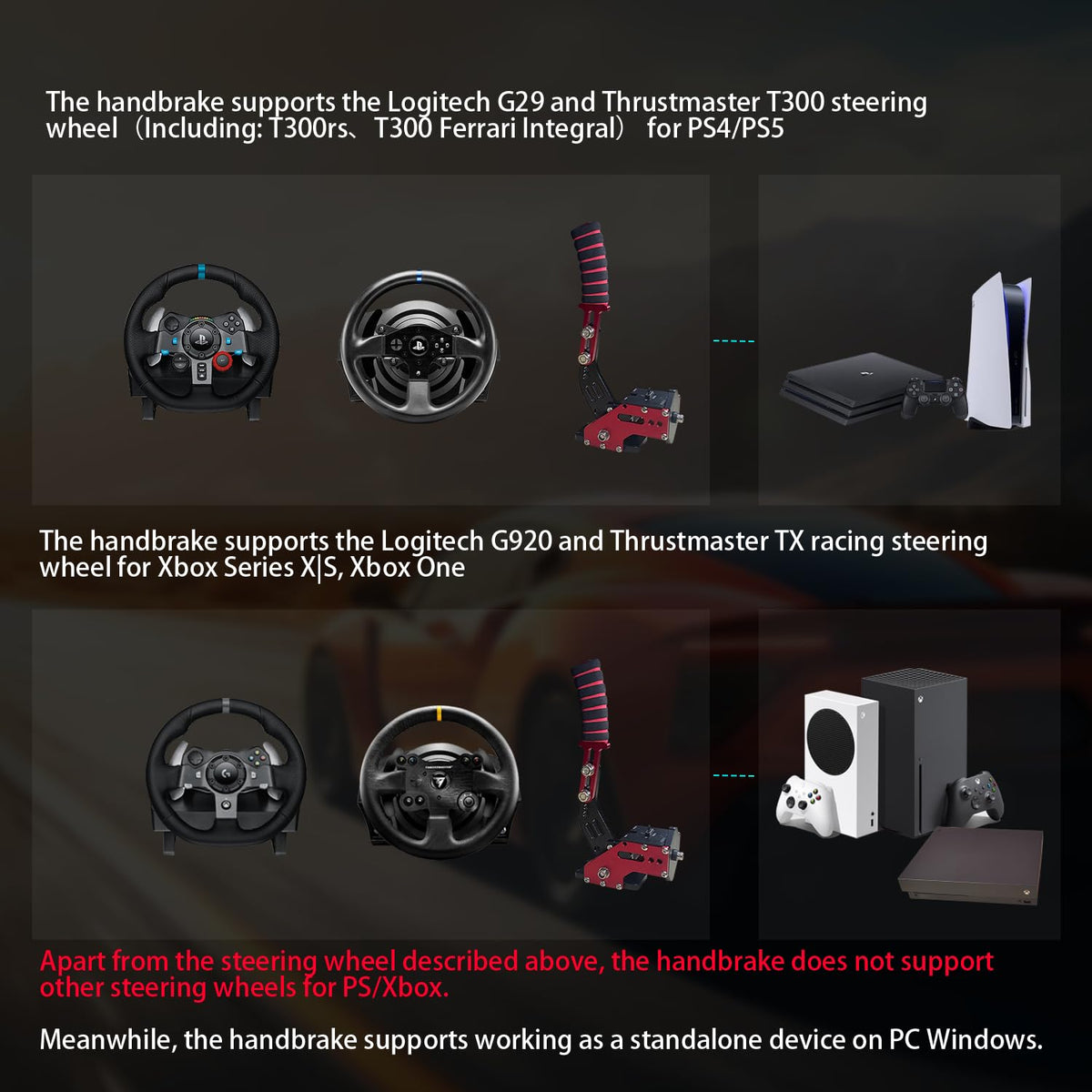 Sim Racing Handbrake with Table Clamp R427298