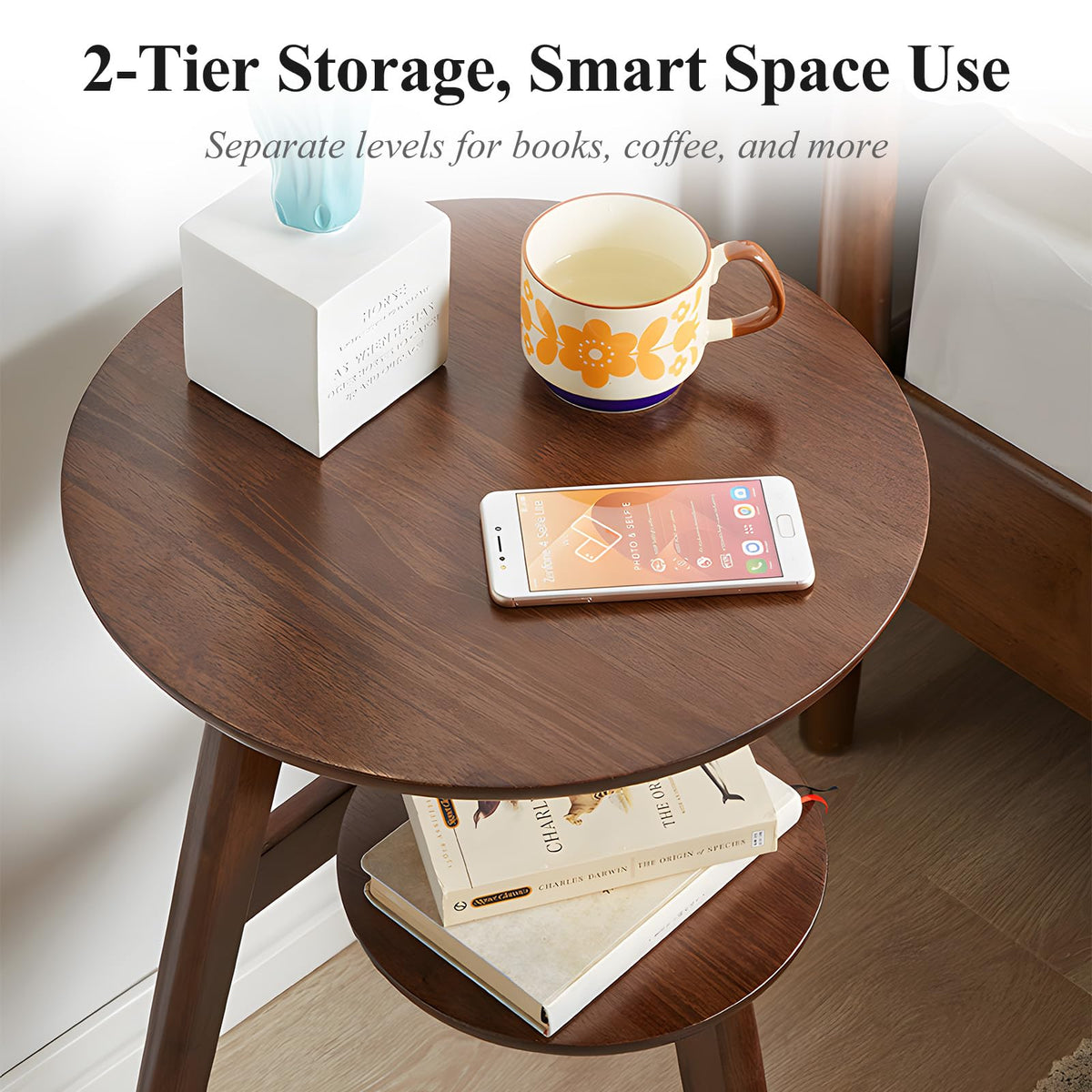 2-Tier Round Side Table T57413