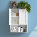 White Wall Mounted Wooden Bathroom Cabinet F6245