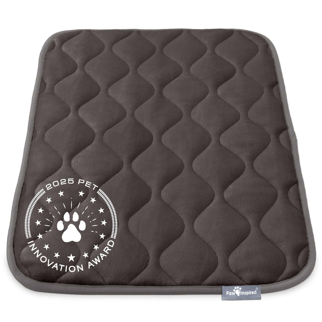 Washable Padded Crate Mats for Dogs Gray 29x18 Inch A789653