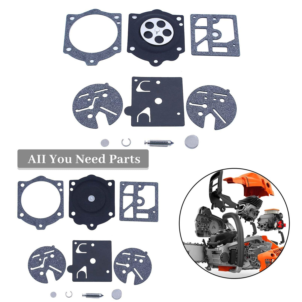 Chainsaw Carburetor Repair Rebuild Kit I661069
