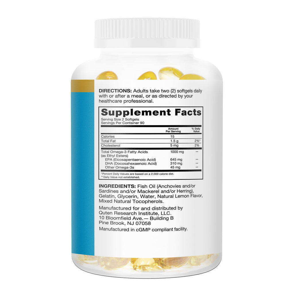 Omega-3 Fish Oil Mini Softgels 1000mg EPA DHA 180ct O51367