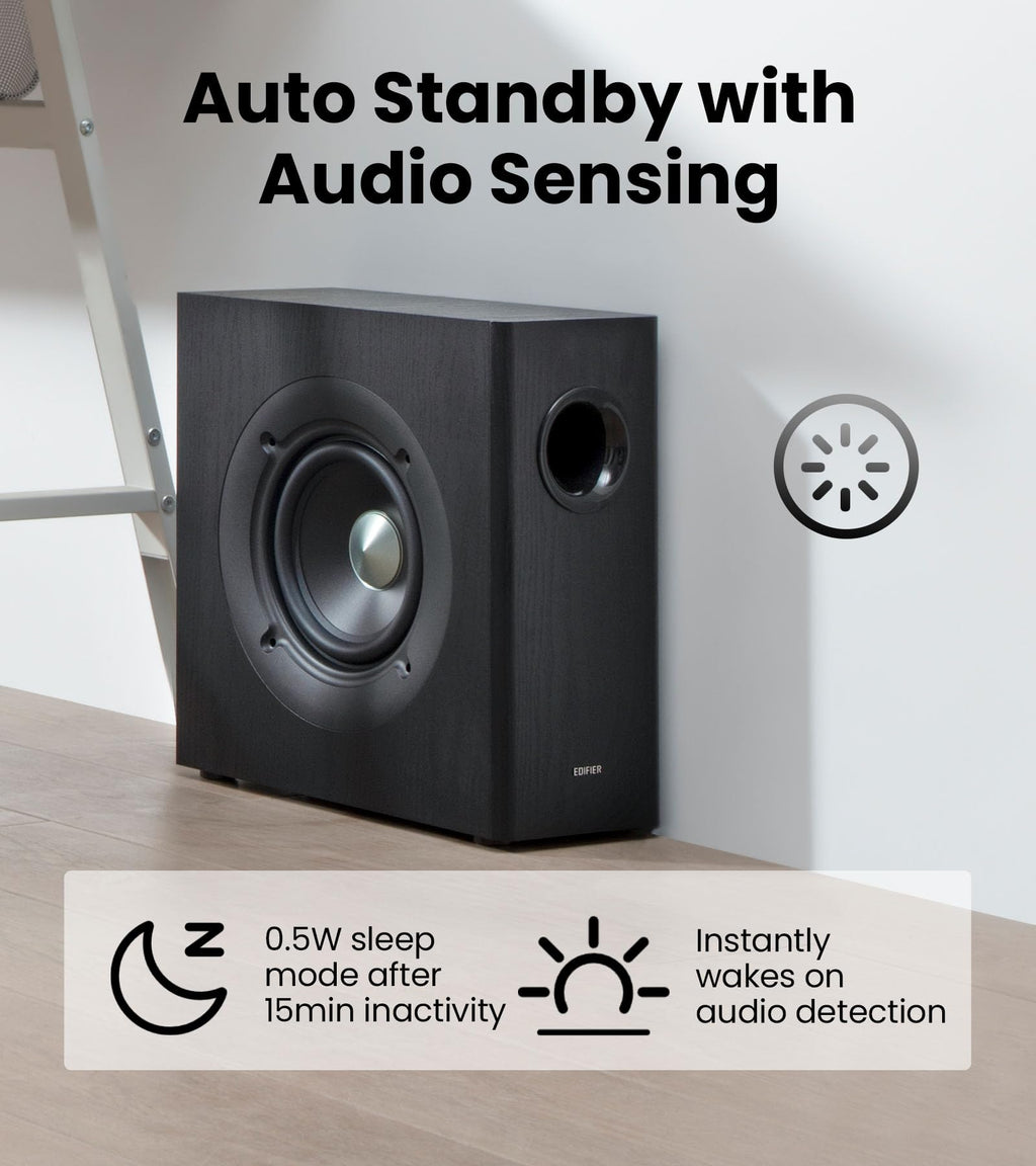 Black Powered Subwoofer O21525