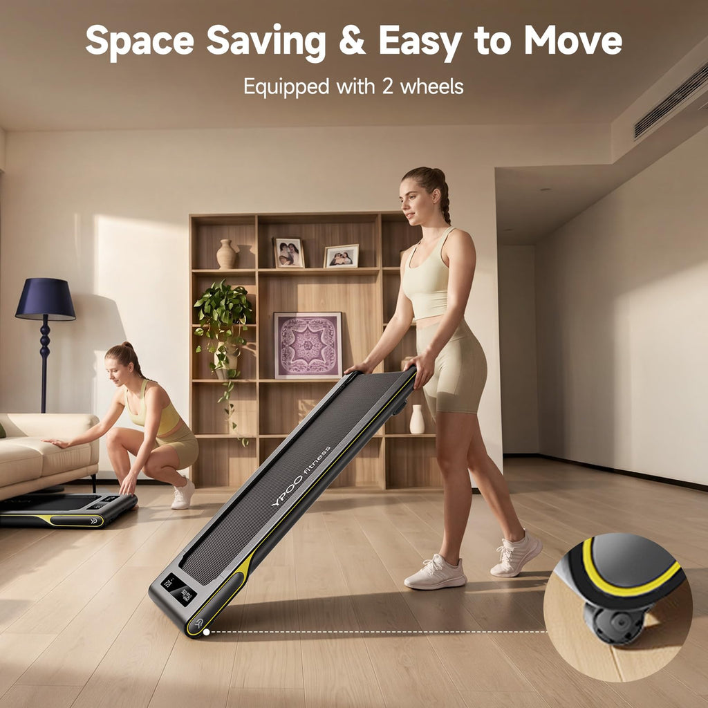 Walking Pad with 14% Incline Under Desk Treadmill H86034