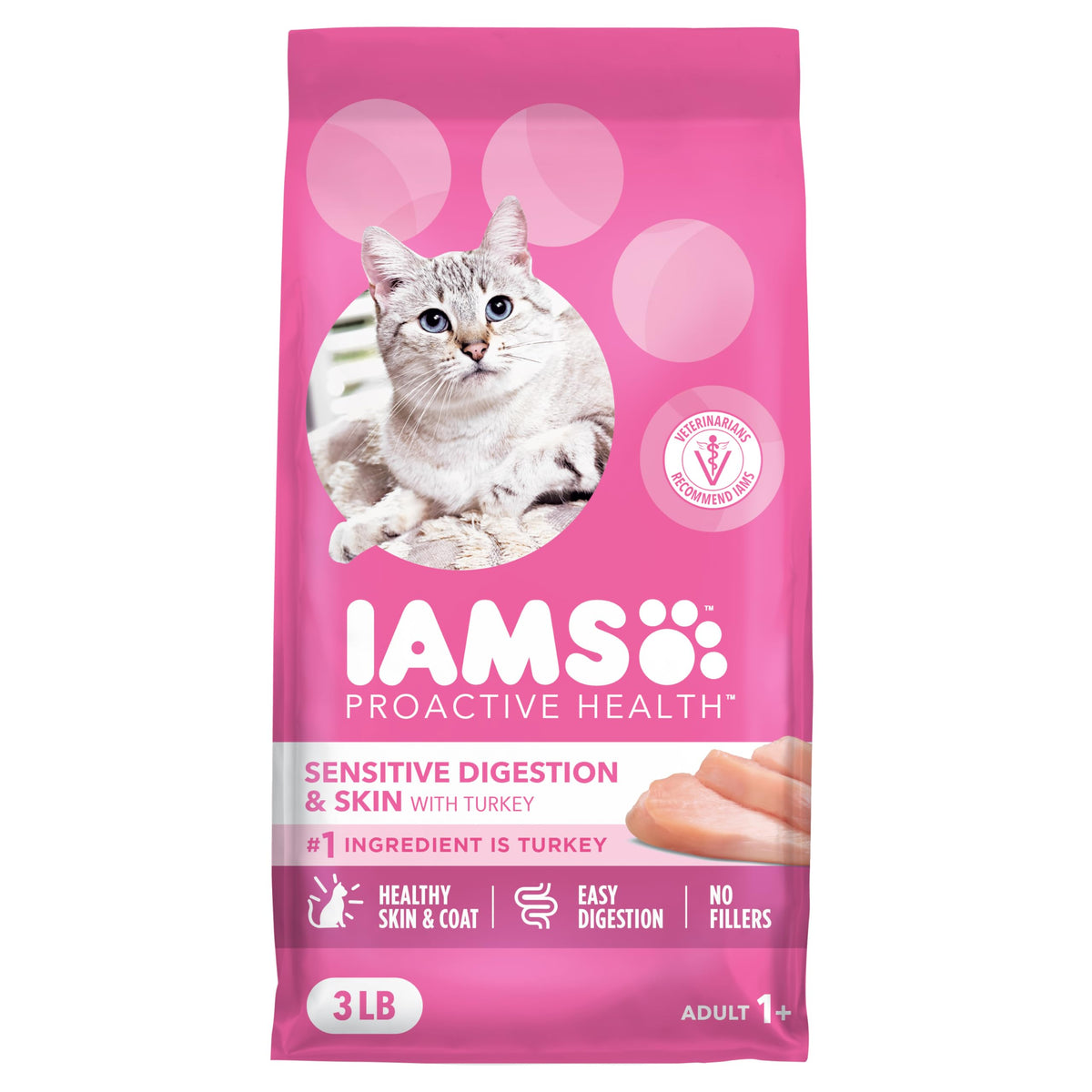 Sensitive Digestion Dry Cat Food Turkey 3 lb S4024