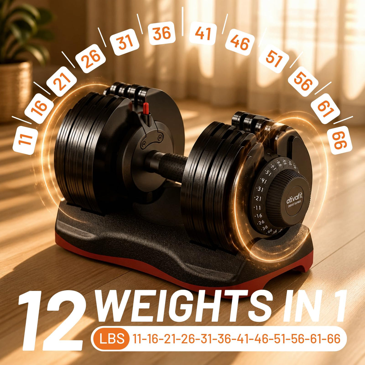 Adjustable Dumbbells Set 5–88LB Y991043