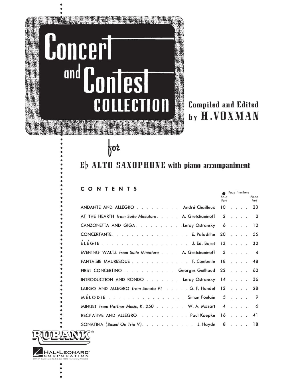 Alto Saxophone Songbook and Sheet Music Z127088