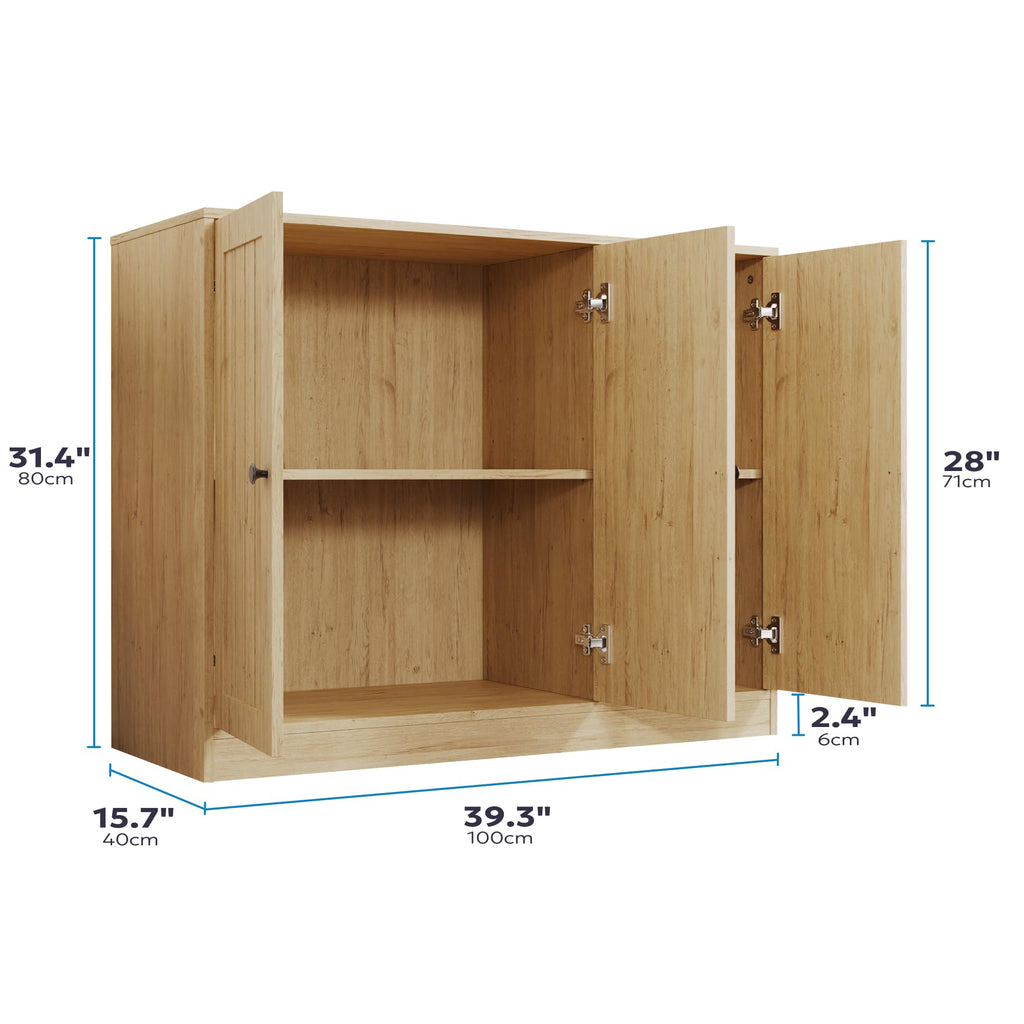Buffet Cabinet with 3 Doors and Adjustable Shelf P44136