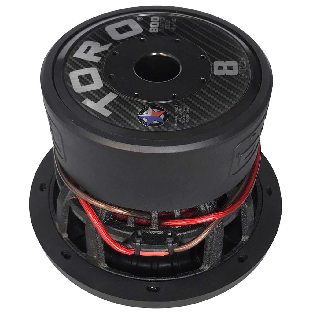 8" Car Subwoofer 800W RMS Dual 4Ω 2.5" Voice Coil R1560
