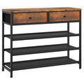 4 Tier Shoe Storage Organizer with 2 Drawers L330852