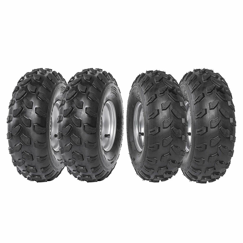 19x7-8 8 Inch All Terrain Tubeless Tire Wheel Assembly 4 Pack H130256