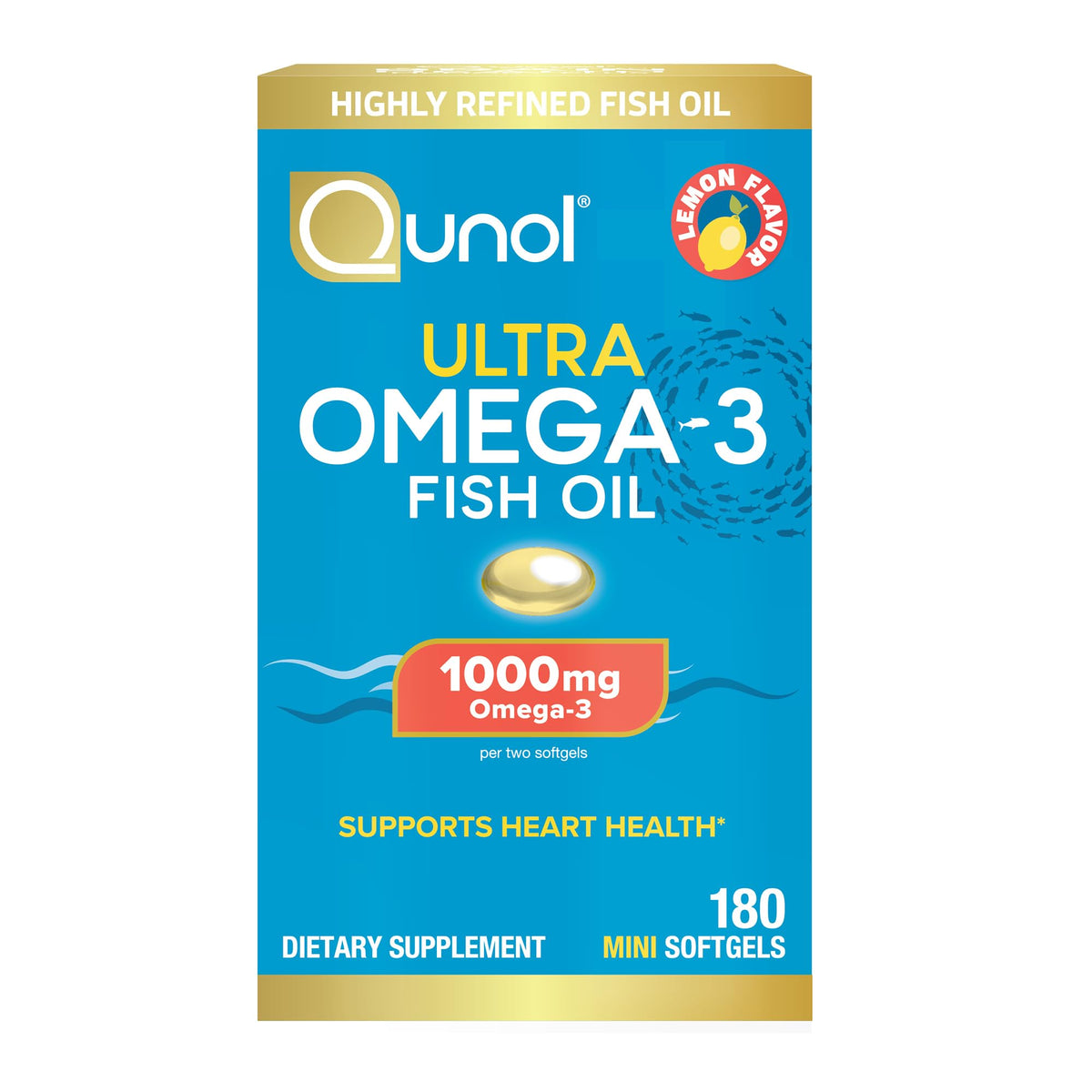 Omega-3 Fish Oil Mini Softgels 1000mg EPA DHA 180ct O51367