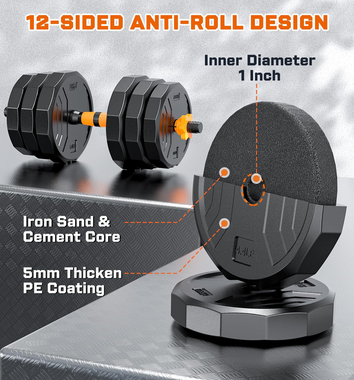 Adjustable Dumbbell Set with Connector K63010