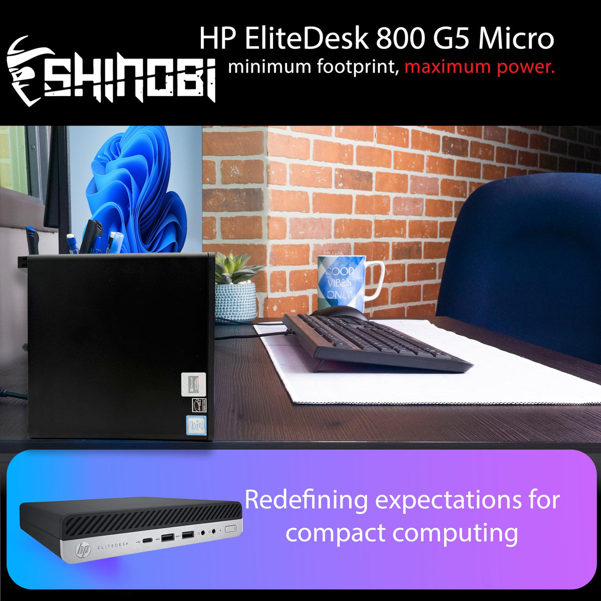 Mini PC Intel Core i5-9500T 16GB RAM 512GB NVMe Windows 11 Pro L718