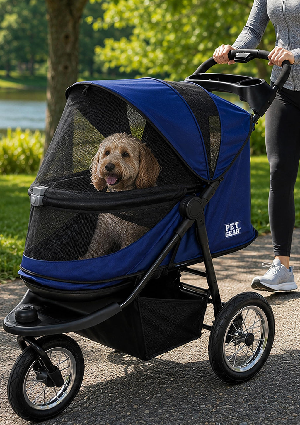Navy Pet Stroller Y31320