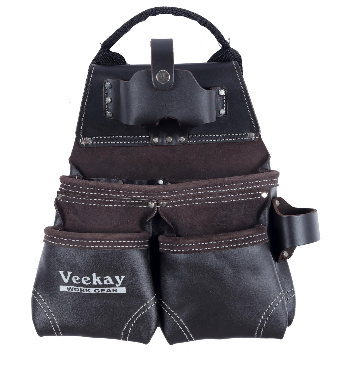 Brown Leather 22-Pocket Tool Belt O493915