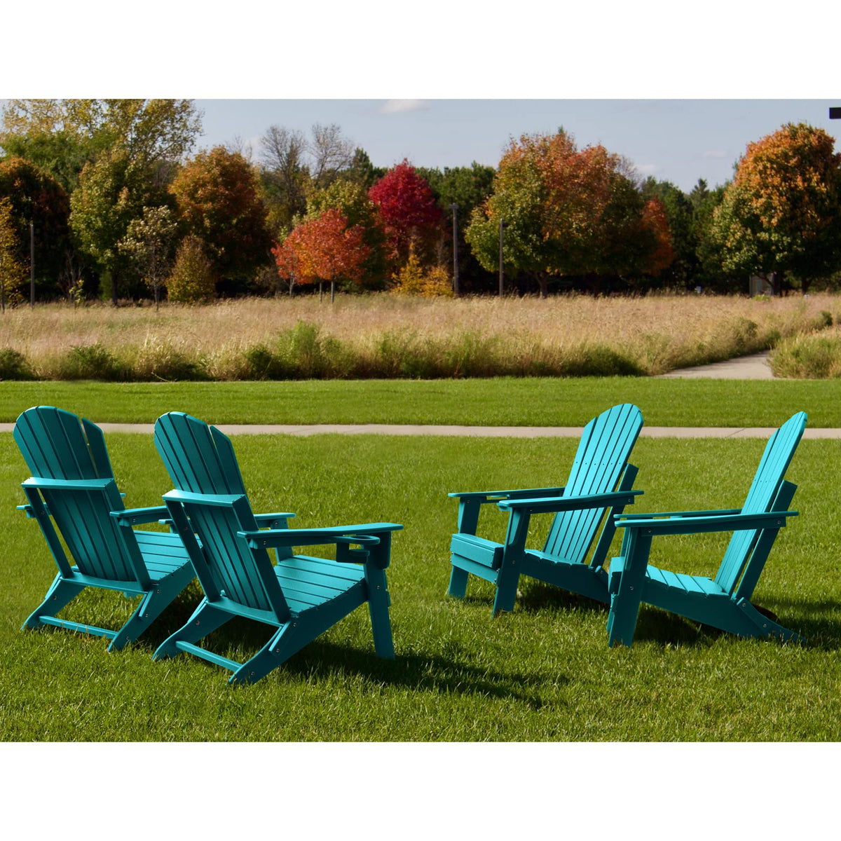 Oversized Folding Adirondack Chair Set of 2 W91217