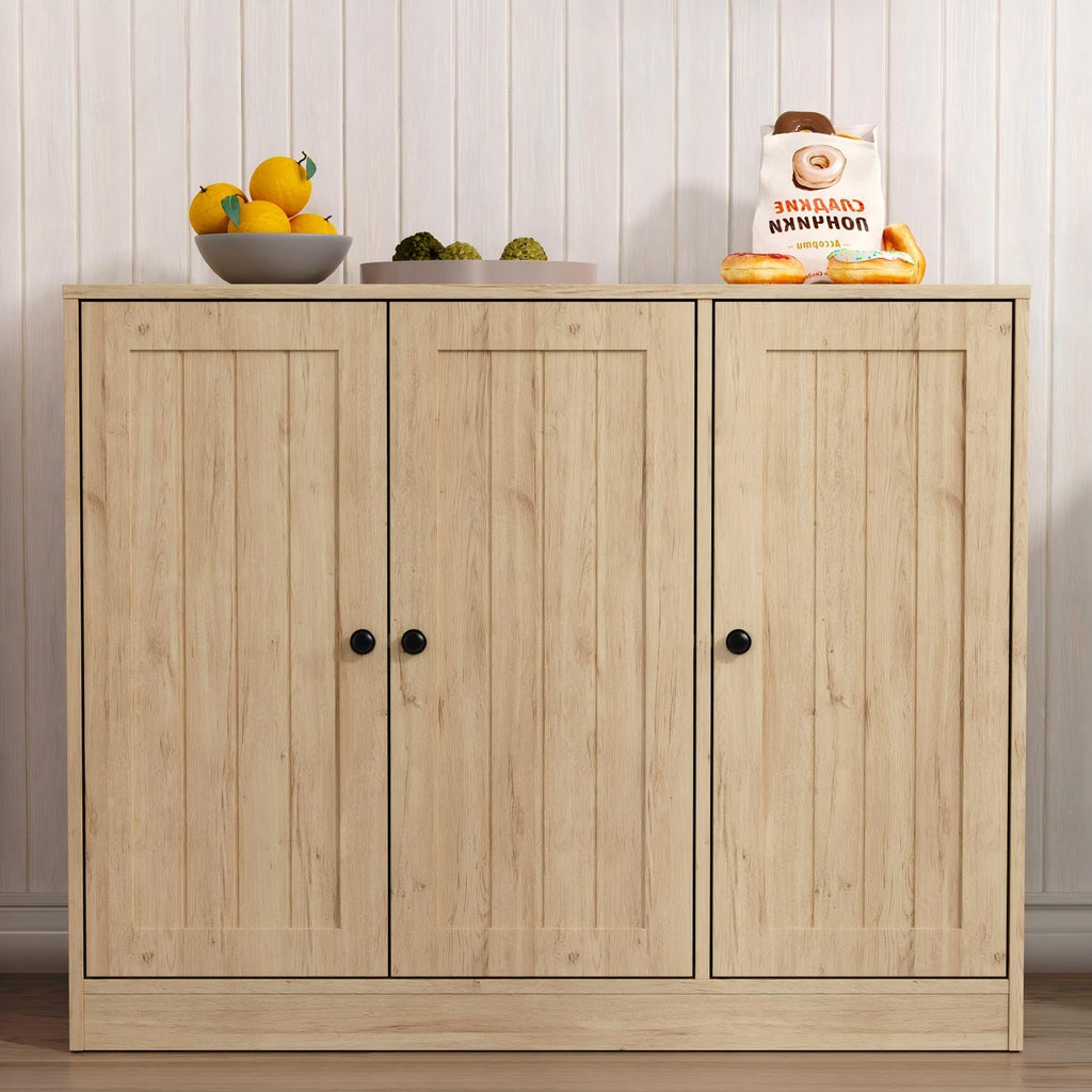 Buffet Cabinet with 3 Doors and Adjustable Shelf P44136