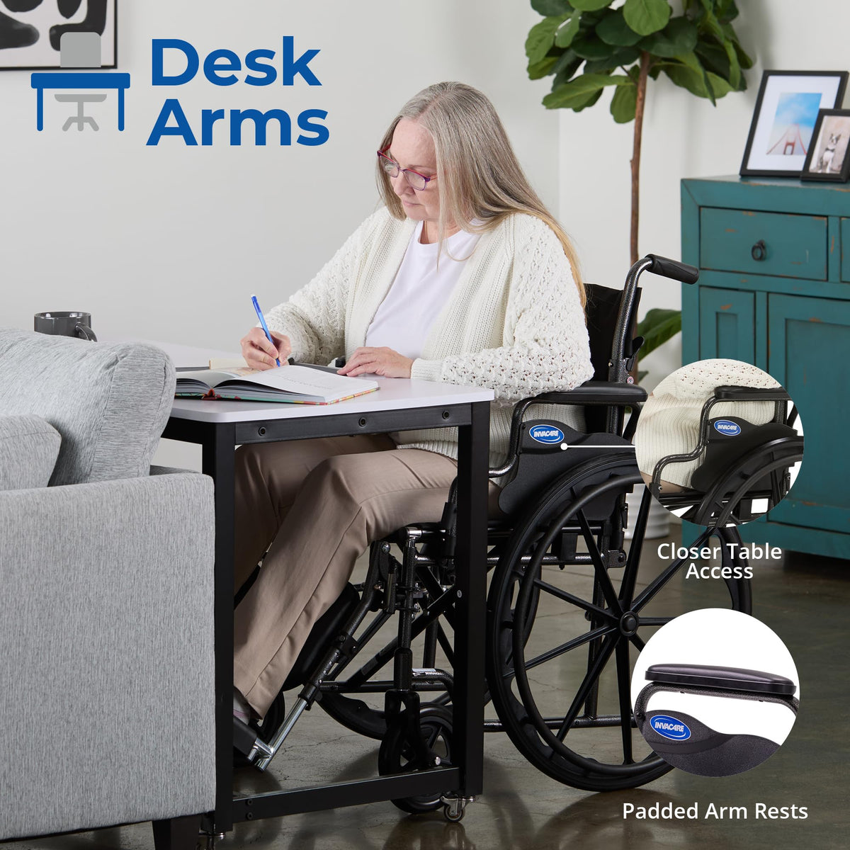 Compact Folding Manual Wheelchair with Swing-Away Footrests X6510