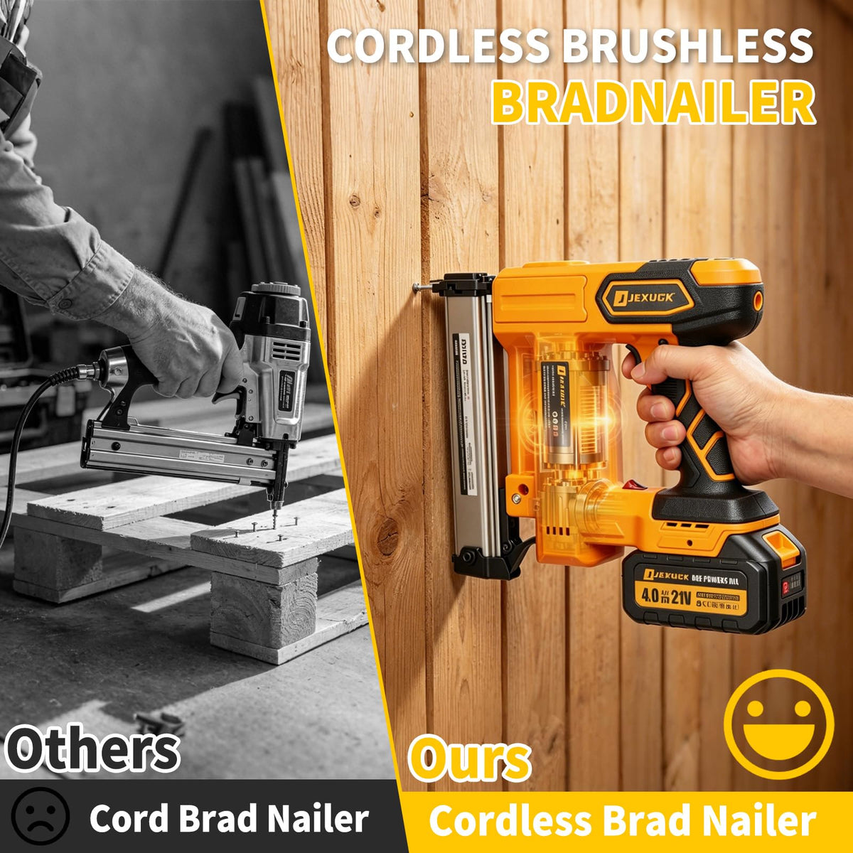 Cordless Nail Gun with Battery W2681