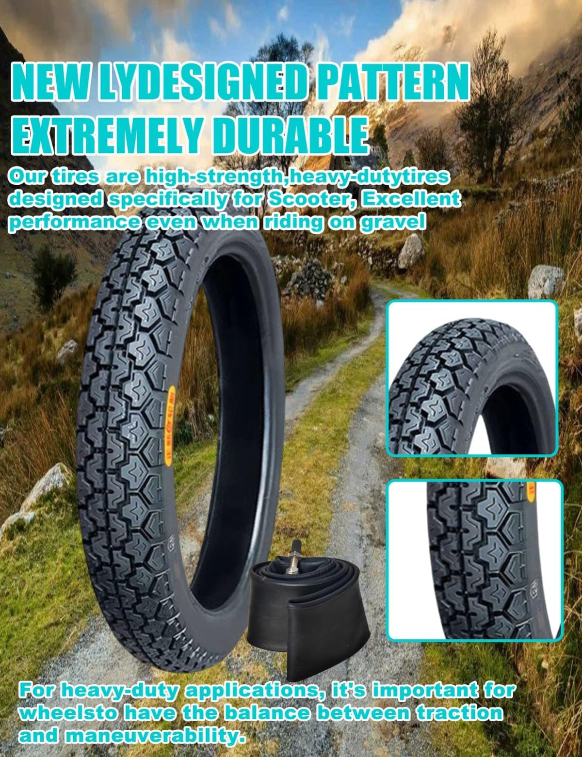 17 Dirt Bike Tire and Tube Set E394104