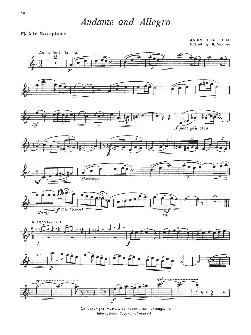 Alto Saxophone Songbook and Sheet Music Z127088