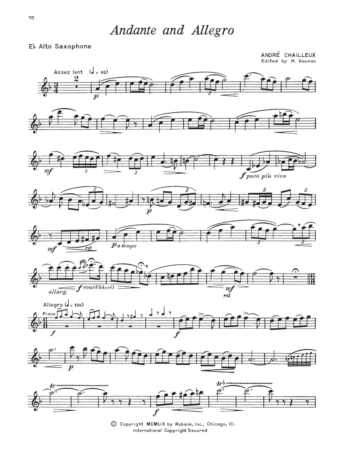 Alto Saxophone Songbook and Sheet Music Z127088