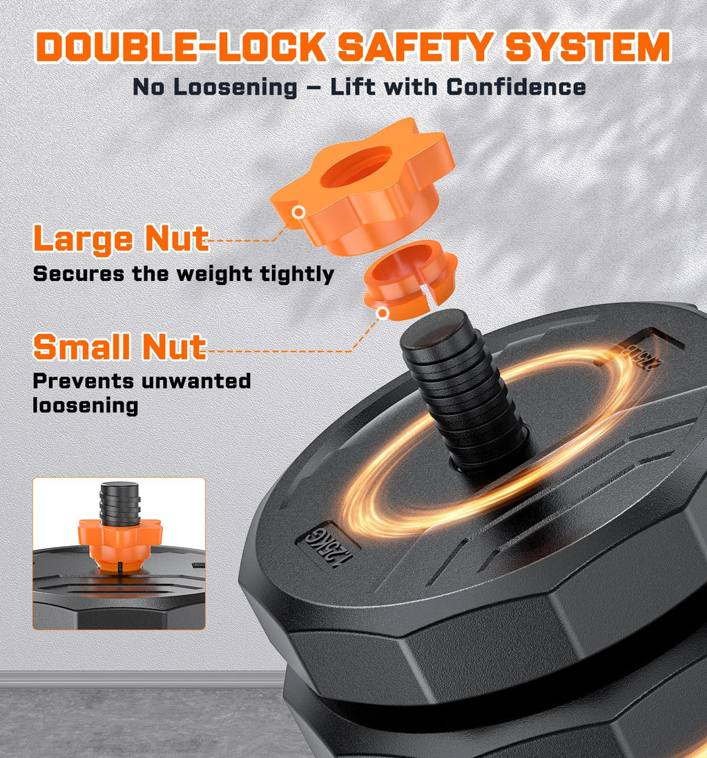 Adjustable Dumbbell Set with Connector K63010