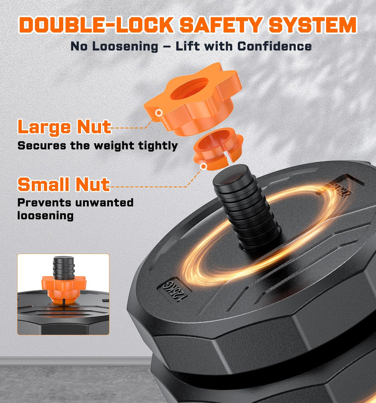 Adjustable Dumbbell Set with Connector K63010