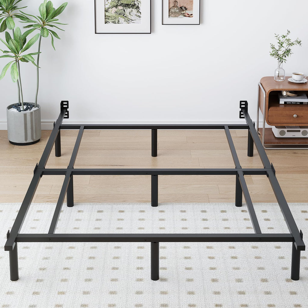 Queen Size Black Metal Bed Frame O561689